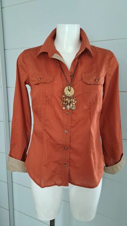ESPRIT Bluse, Damenbluse Bronzeton Gr. S/36