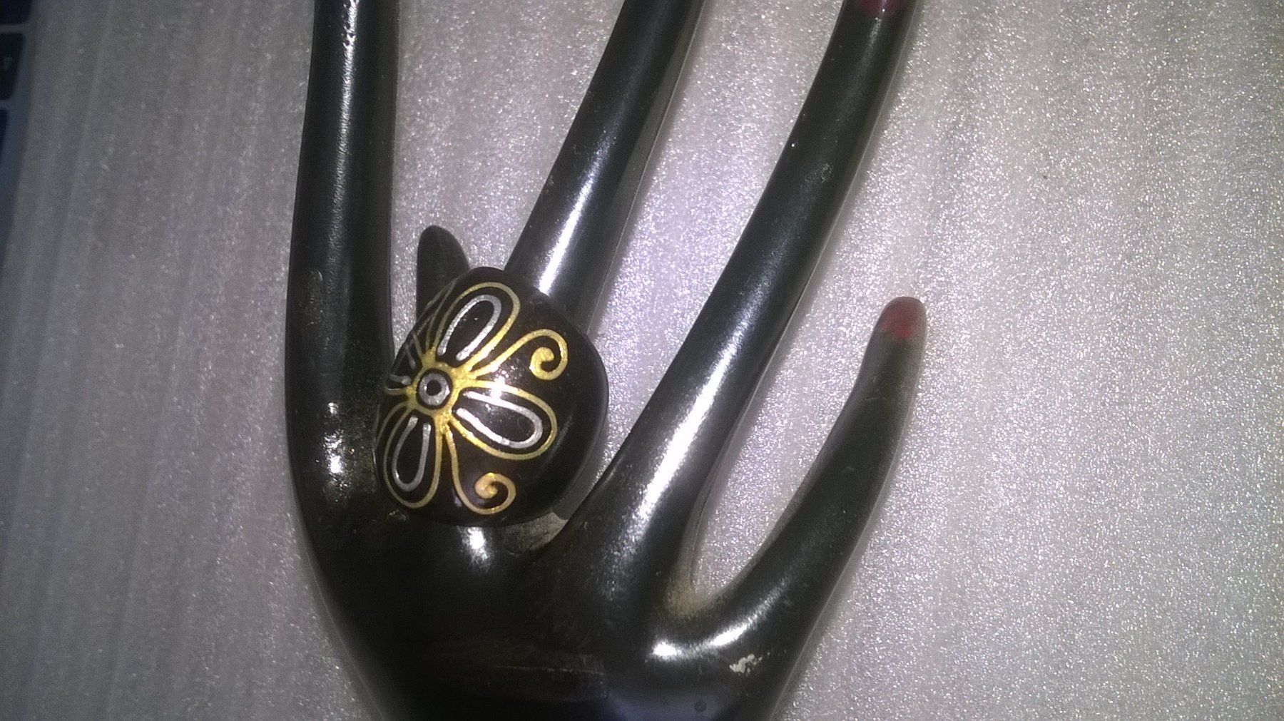 Anelli: ring modeschmuck,,aus holz,,,glanzig – Nuovo (secondo la descrizione) da Basel venduto da bijoutrie_4 3