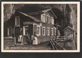 ^Wildkirchli Gasthaus, belebt ,Foto,1927