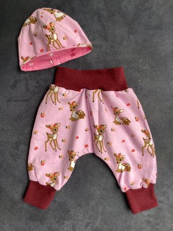 NEUES Neugeborenen Set (Pumphose +Beanie)