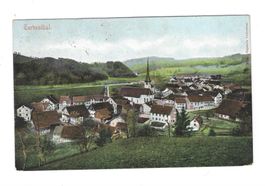 22.7.1905 LITHO Nahbild vom unverbauten Dorf Turbenthal ZH