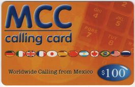 seltene 100 $ Prepaid Telefonkarte von MCC