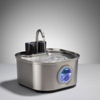 Premium Edelstahl Trinkbrunnen Kabellos (Akkubetrieb) - 3.2L