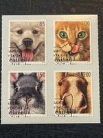 Feuillet Amis des animaux - Nos 1715-8 - ʘ jour d’émission