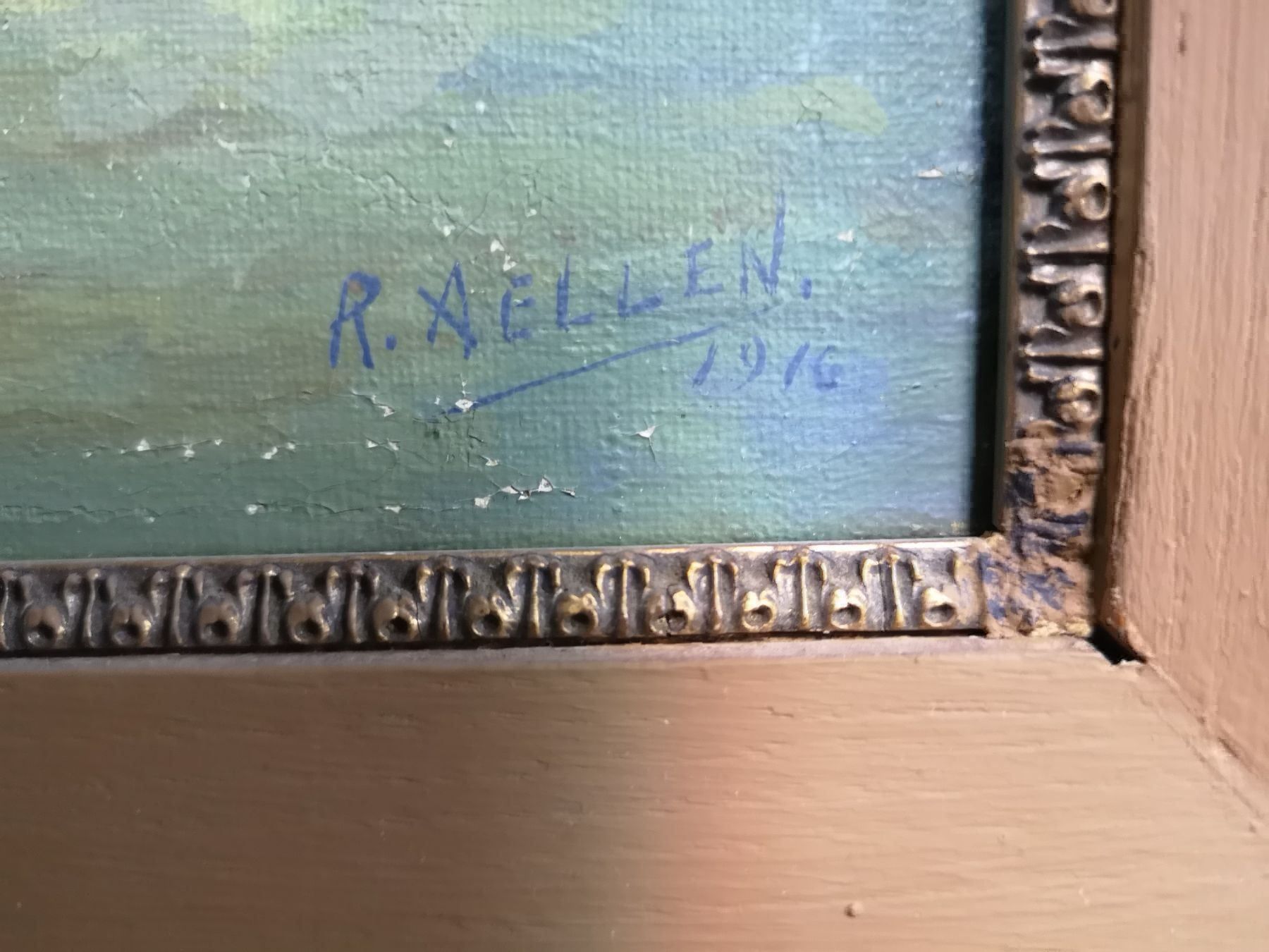 Dipinti: HUILE SUR TOILE SIGNÉE ET DATÉE 1917 – Usato da Genève venduto da Qanil77 2