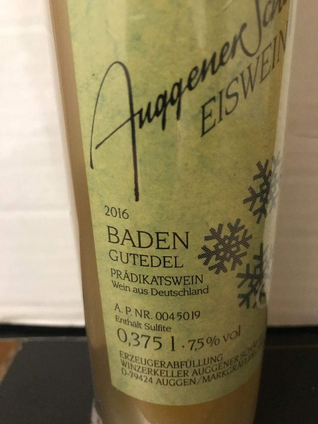 Vino: Auggener Schäf Eiswein 2016 – Nuovo (secondo la descrizione) da Cully venduto da Forninho 1