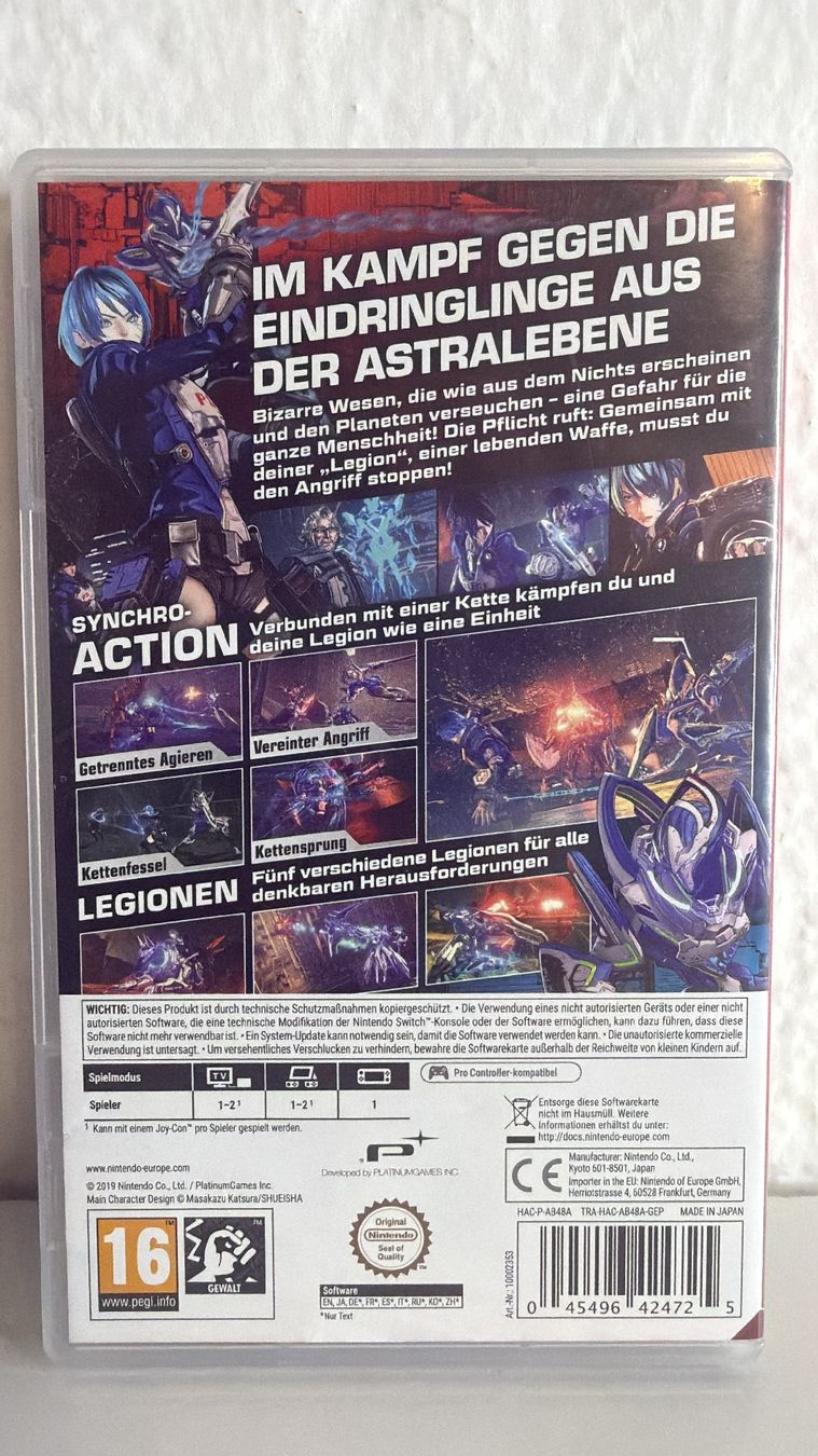 Spiele: Nintendo Switch Astral Chain Spiel – Gebraucht aus Ehrendingen von lax21 1