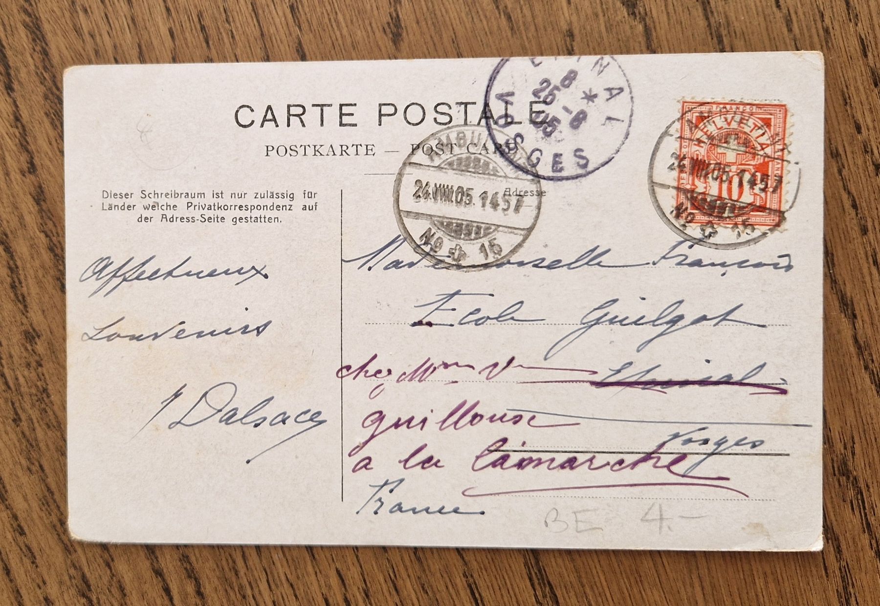 Cartoline postali: Faulenseeli bei Ringgenberg, 1905 – Usato da Ebikon venduto da Donar50 1