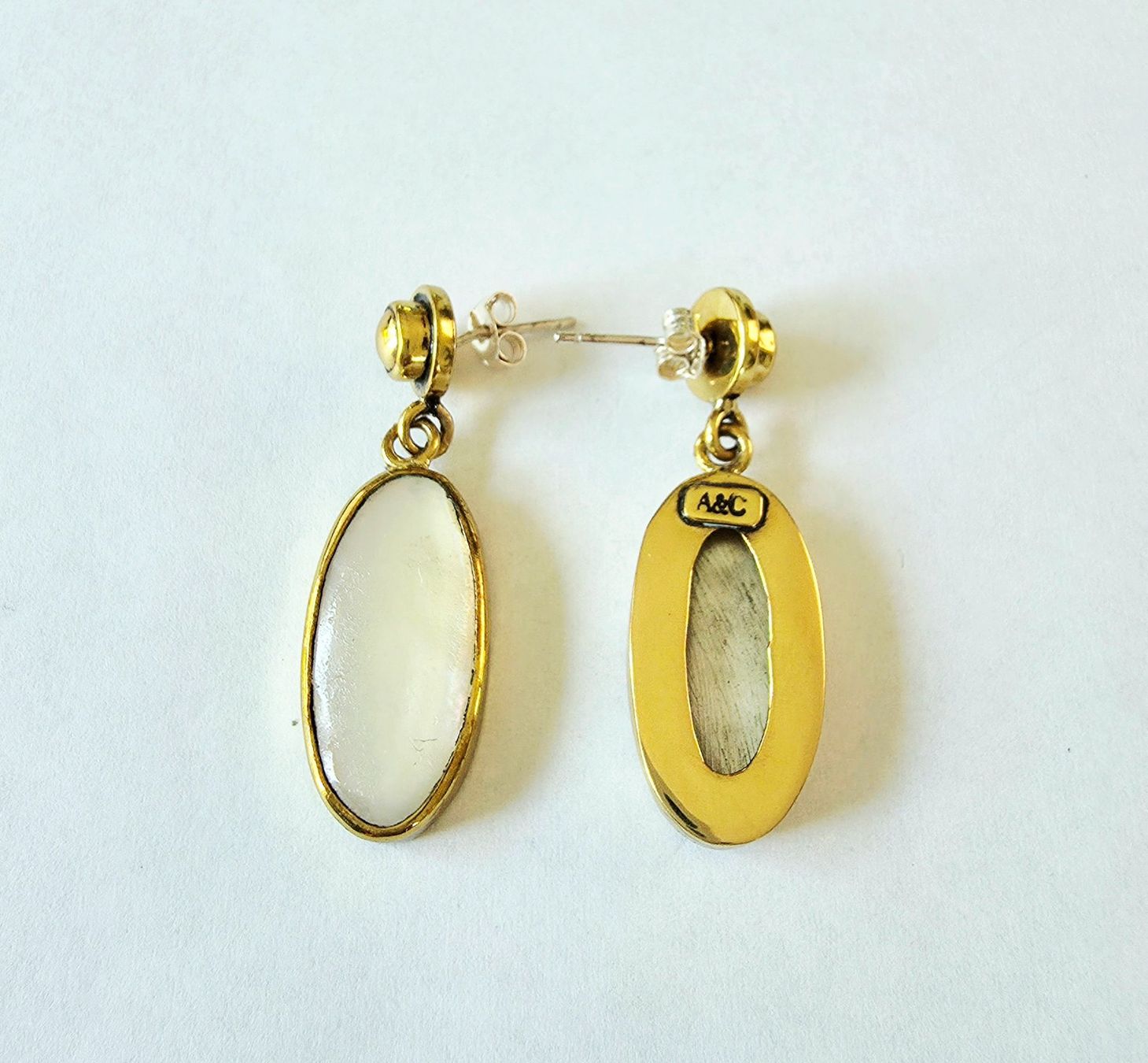 Boucles d'oreille: Bronze Ohrringe mit Perlmutt - Neu – Neuf avec emballage d'origine à Uetikon am See par Springdream 4