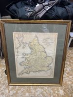 ANCIENNE CARTE GÉOGRAPHIQUE DE L’ANGLETERRE