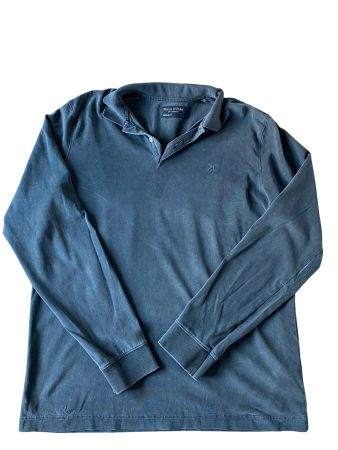 Marc O'Polo Longsleeve Polo | Grau | XL | Neu