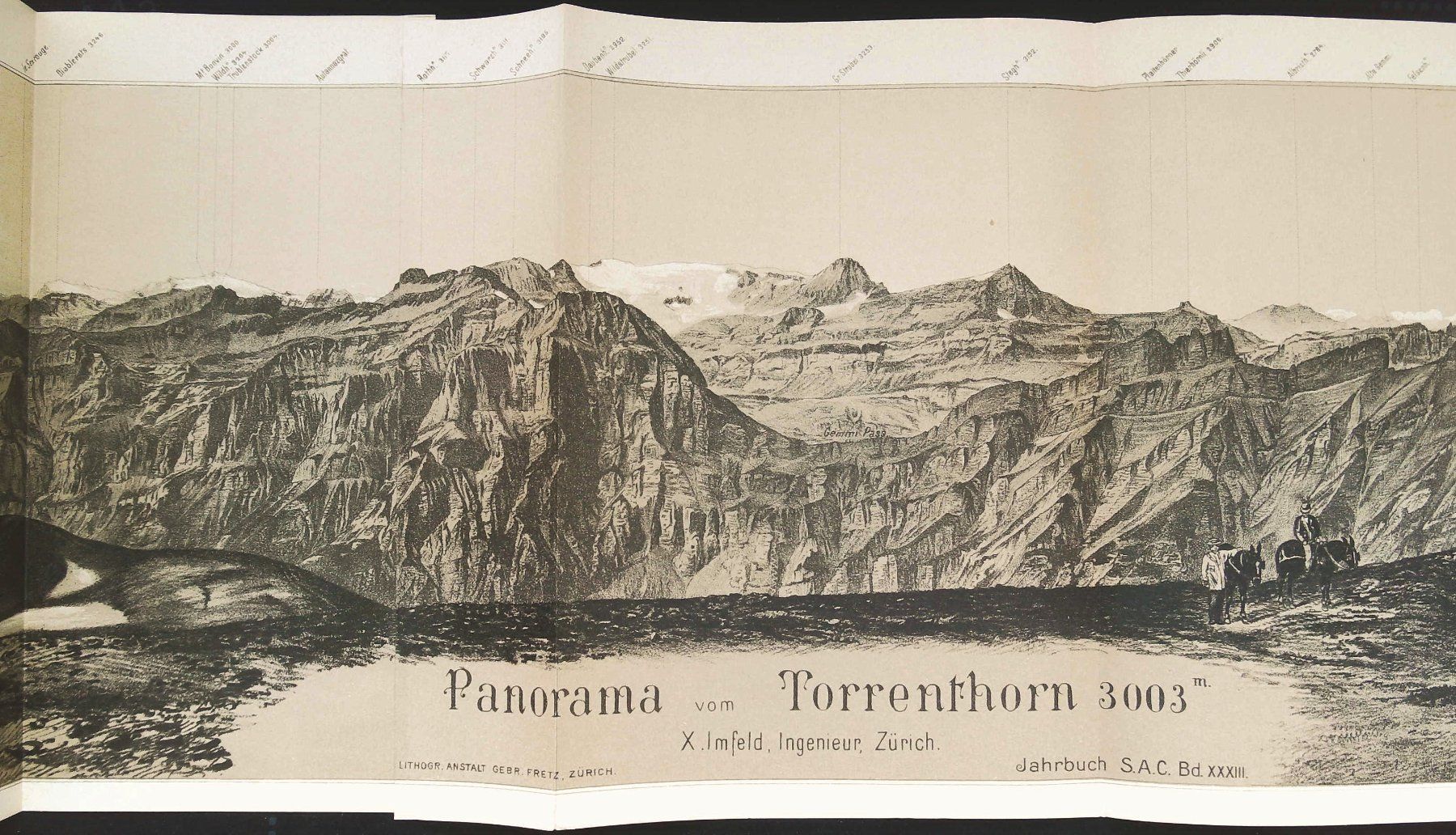 Cartine & Atlanti: Torrenthorn Panorama von Imfeld – Usato da Rafz venduto da Helvet32