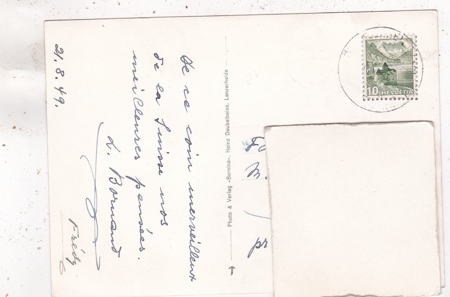 Cartoline postali: Lenzerheide gegen Rothorn – Usato da Herisau venduto da Lisegrat2008 1