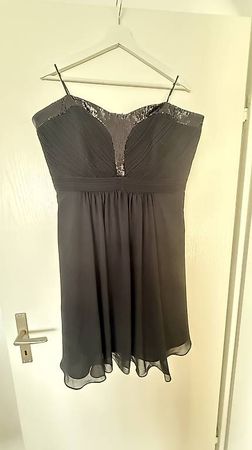 **TOP!** Cocktailkleid Festkleid schwarz, 44/46