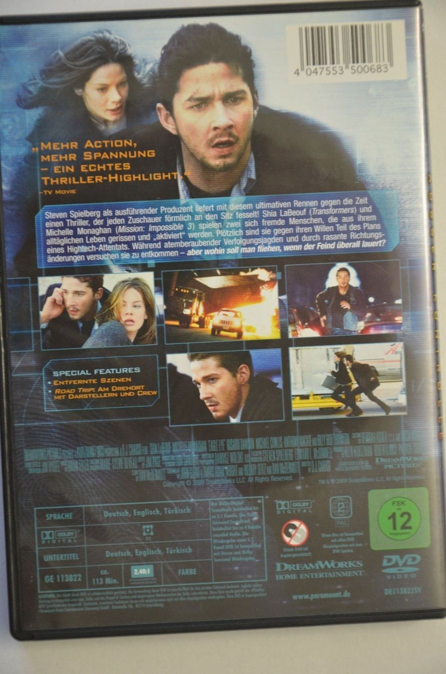 Tutti i DVDs: Eagle Eye – Nuovo (secondo la descrizione) da Wetzikon ZH venduto da bausie 1