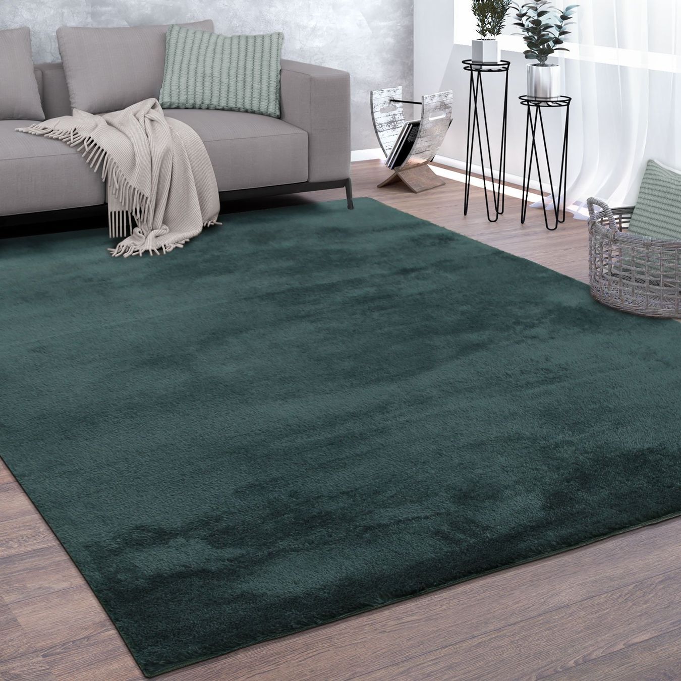 Tappeti: Teppich Super Soft DUNKELGRÜN NEU – Nuovo e nell'imballaggio originale da Bern venduto da Miraitrading
