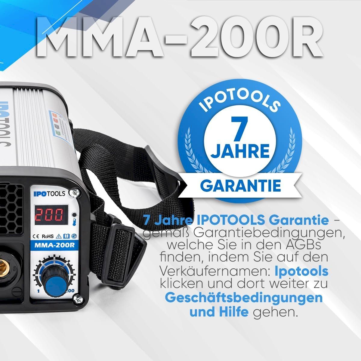Alle Maschinen: IPOTOOLS MMA-200R E-Hand Schweißgerät – Neu und originalverpackt aus Bottighofen von zaap 2