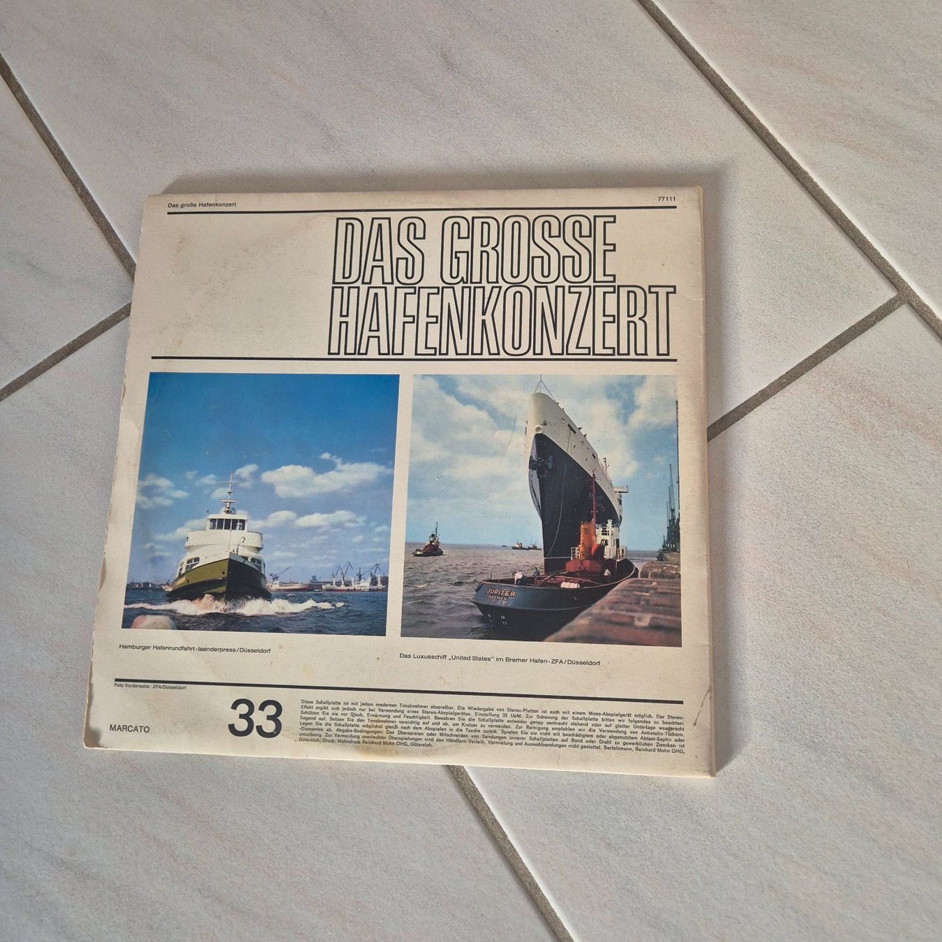 Dischi in vinile: Schallplatten DAS GROSSE HAFENKONZERT – Usato da Arni AG venduto da kurtrmeier 2