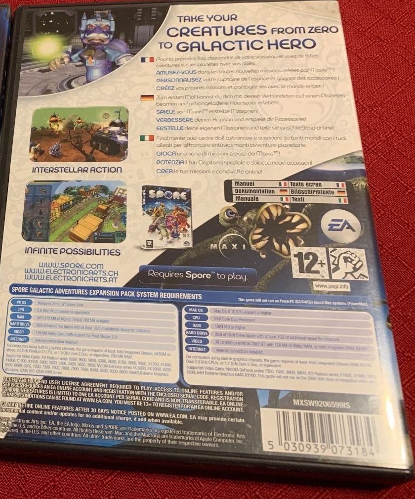 Spiele: Spore Galactic Adventures PC MAC – Gebraucht aus Schaffhausen von  2