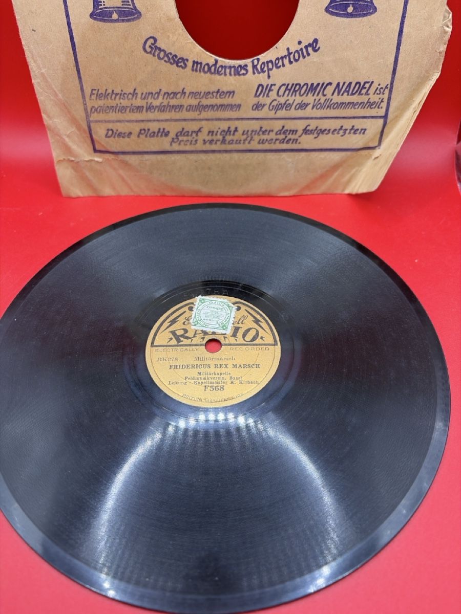 Dischi in vinile: 5 Schellackplatten 8 Zoll - Mussinan Marsch etc. – Usato da Root venduto da 156500 1
