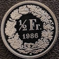 50 Rappen 1986 stgl. / aus Münzsatz