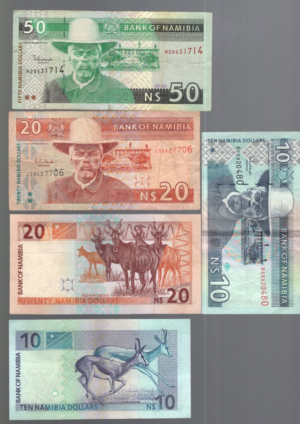 Billets de banque: Namibia noten 5 stück – D'occasion à Leibstadt par baroc333