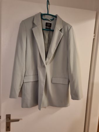 Eleganter Blazer in Pastell Türkis Gr. 38