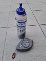 Kreide für Markierungen, Schlagschnur mit Kreidepulver!