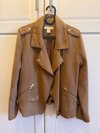 H&M BRAUNE BIKERJACKE GRÖSSE 34