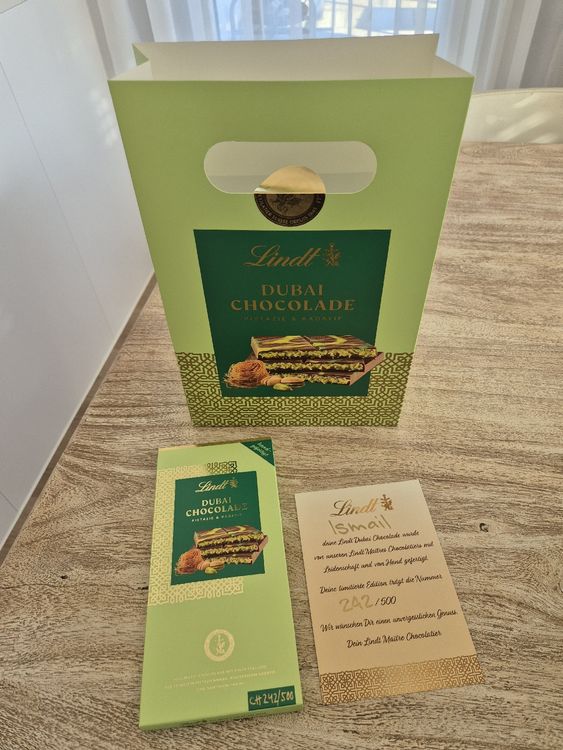 Lindt Dubai Chocolade (Neu und originalverpackt) in Horgen für CHF 1 ...