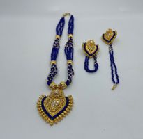Set Orientalischer Perlenschmuck  - Kette + Ohrringe