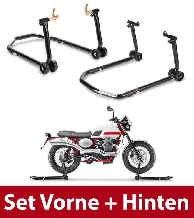 SWANEW Motorradständer Motorradbock Vorne Und Hinten Montagehilfe Transportstander Motorradstander Rot 2stk 83683750