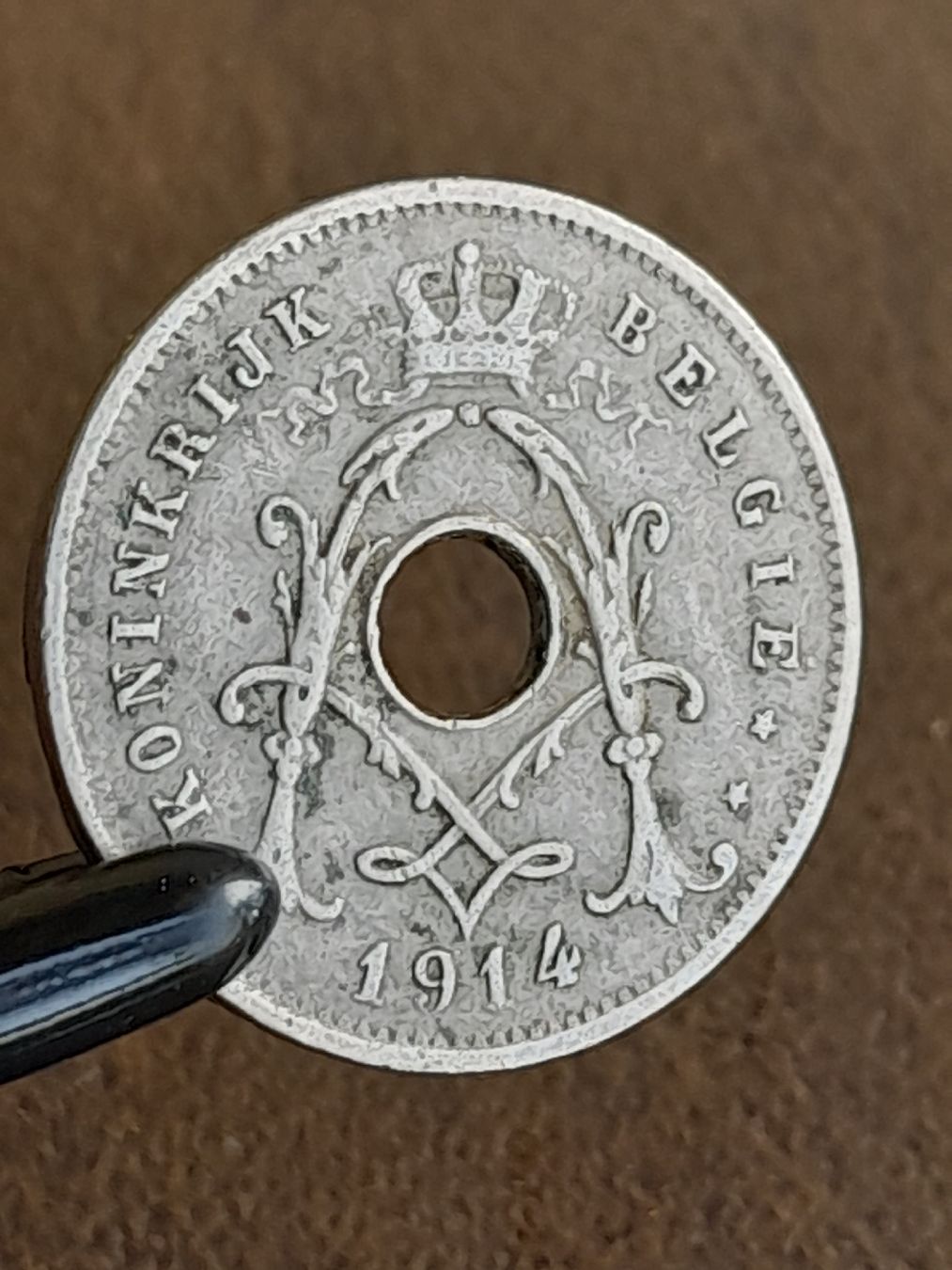Alle Münzen: 5 Centimes 1914 Belgien  – Gebraucht aus Basel von Basel_20 7