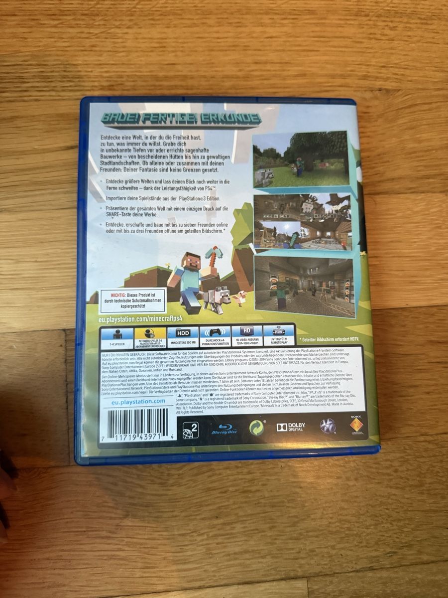 Spiele: Minecraft Playstation 4 Edition  – Gebraucht aus Grünen von Manhunt13 1