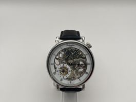 Eichmüller Skelett Herrenuhr Lederband Mechanisch