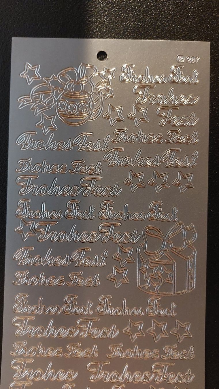 Aufkleber: Weihnachtliche Kleber "Frohes Fest" Sticker – Neu und originalverpackt aus Zollikofen von Blackie 1