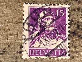 Schweiz 1919 Tell 15 Violett Vollstempel THUN 1.XII.19