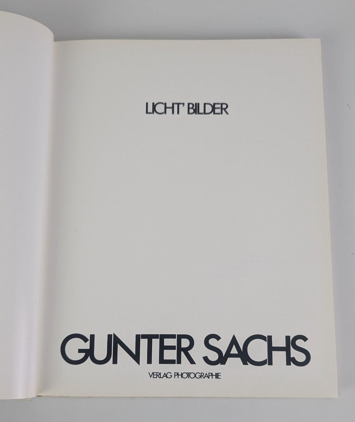 Bücher: Licht' Bilder Gunter Sachs – Gebraucht aus Zürich von axolottchen 5