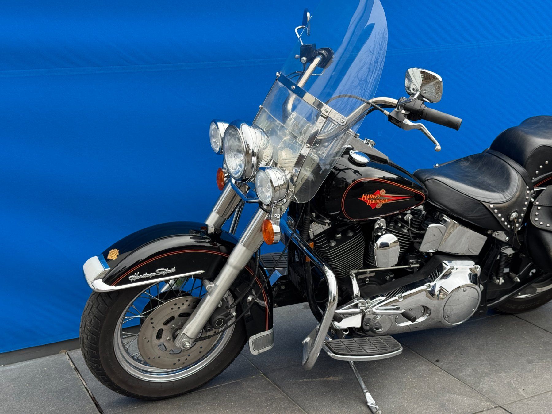 Harley-Davidson Chopper: HARLEY-DAVIDSON FLSTC Softail Classic 1340 ab MFK – Usato da Escholzmatt venduto da Wikinger11 5