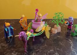 Playmobil Einhornkutsche mit Schmetterlingsfee 9136+3Figuren