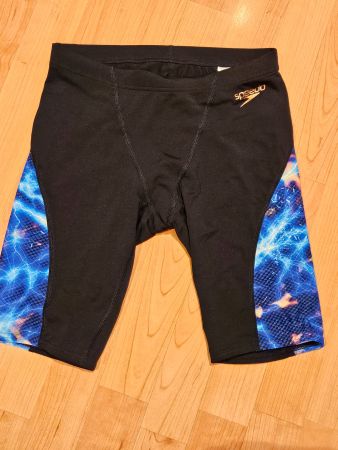 schwarze Badehose Jammer Speedo 140 Blitze