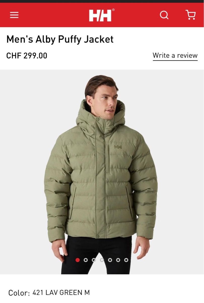 Helly Hansen Jacken: Veste Helly Hansen Alby Puffy  – Neu und originalverpackt aus Préverenges von dionyskippel