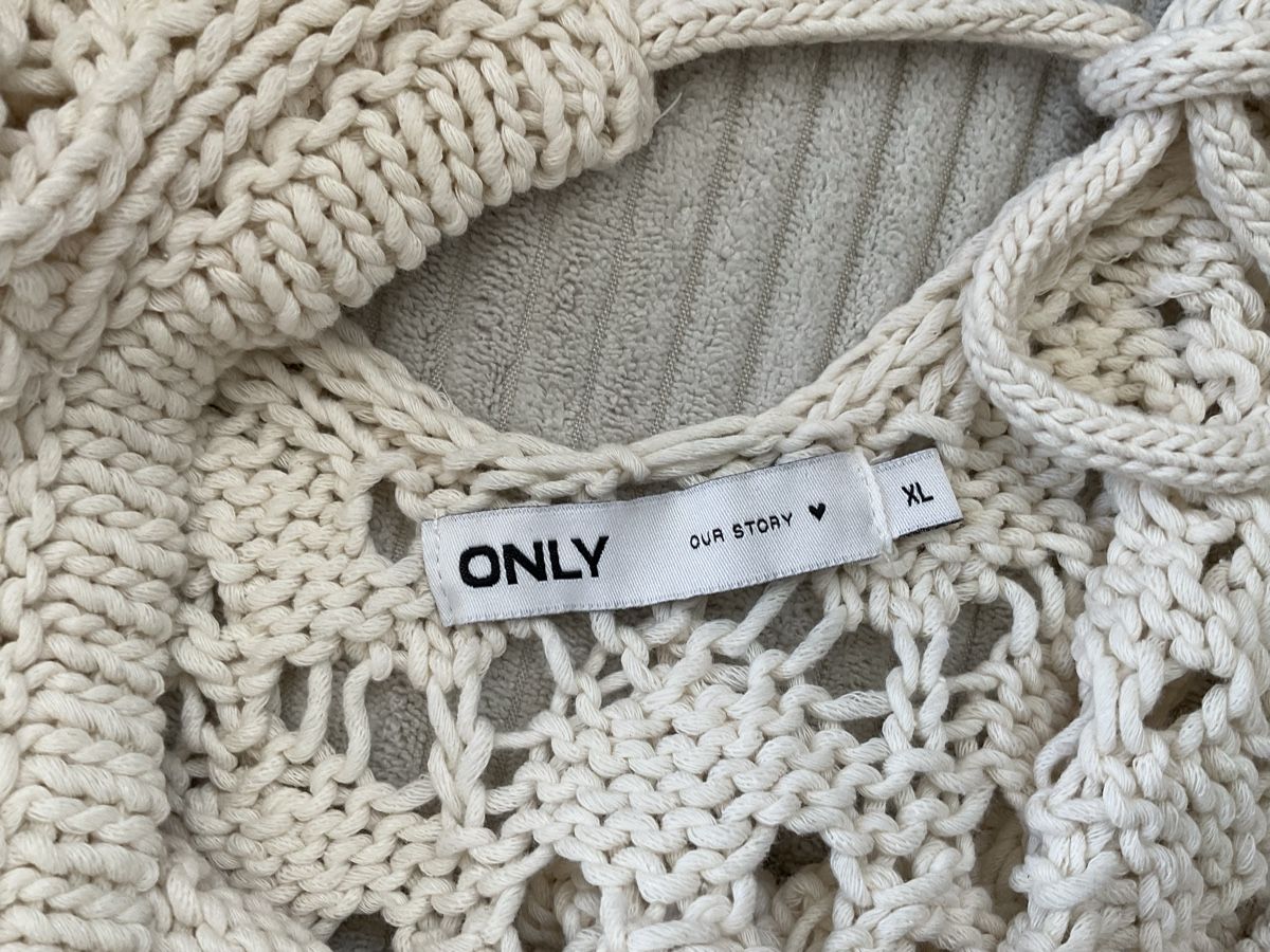 Only Maglioni & Felpe: ONLY Häkelpullover Gr. XL beige Boho Sommer Strickpulli – Nuovo (secondo la descrizione) da Buchs ZH venduto da Automatic007 4