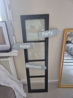 Deko Fenster für eine Hochzeit mit Beschriftungspfeilen