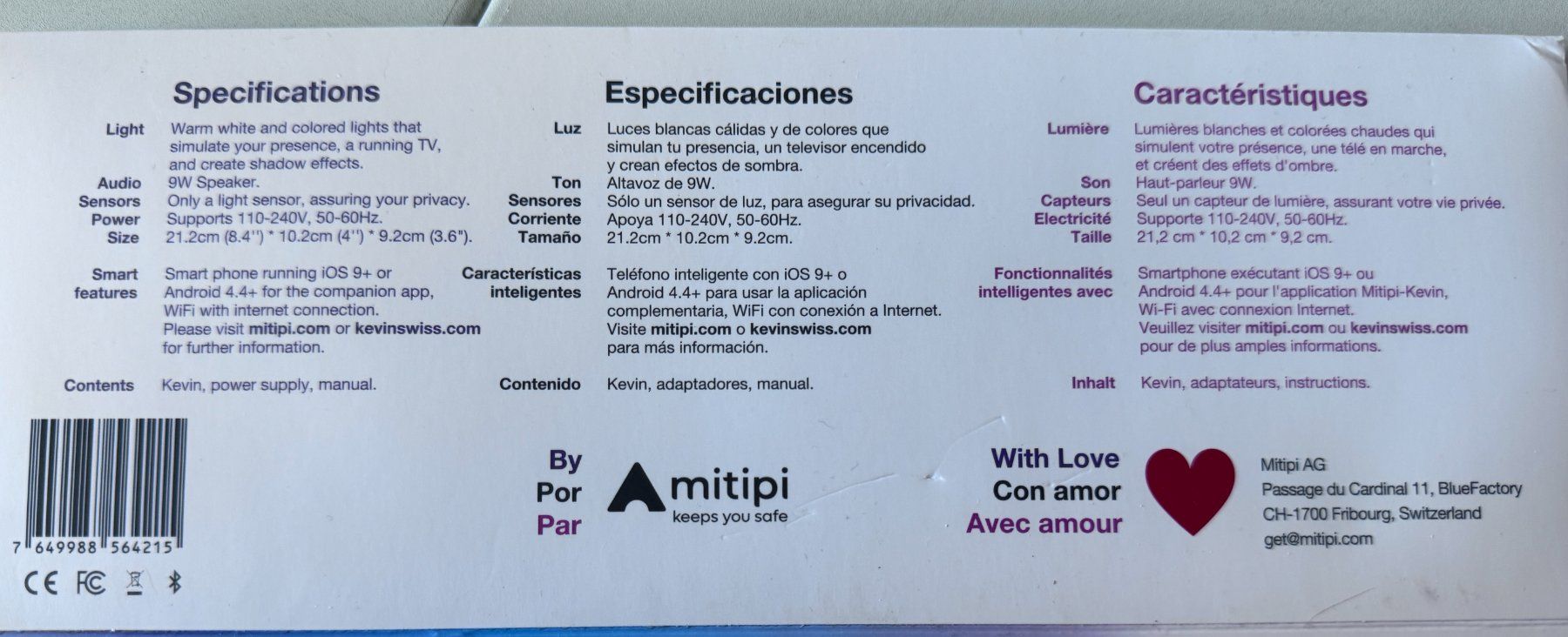 Casse acustiche: Amitipi KEVIN.3 Smarte Sicherheitsbox + Lautsprecher – Nuovo (secondo la descrizione) da Oberkulm venduto da Vw53 5