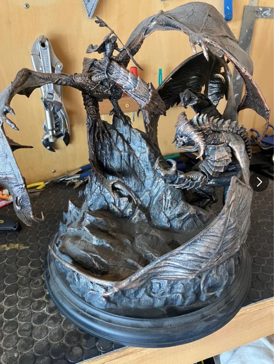 Statuette: Herr der Ringe Statue Drache mit Balrog – Nuovo (secondo la descrizione) da Rüttenen venduto da Halter_58