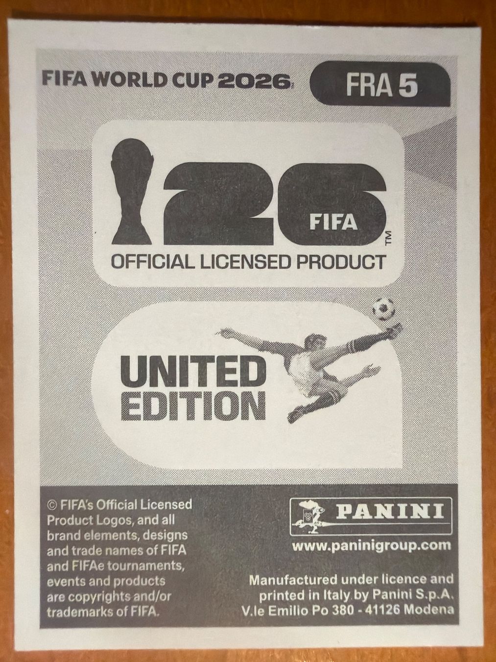 Panini Sammelbilder & Trading cards: Panini FRA5 – Neu (gemäss Beschreibung) aus Susten von Rechnun 1