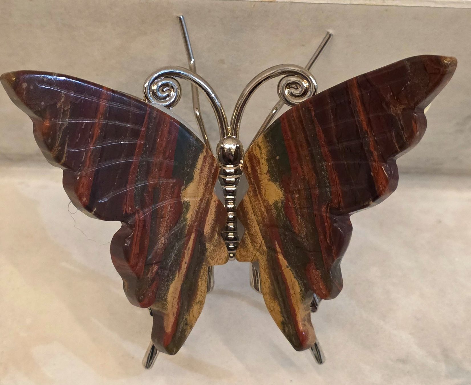 Minerali & Pietre curative: Iron Tigerauge Schmetterling – Nuovo e nell'imballaggio originale da Matzingen venduto da Shay_Crystalz