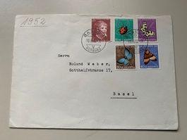 Enveloppe Pro Juventute 1952