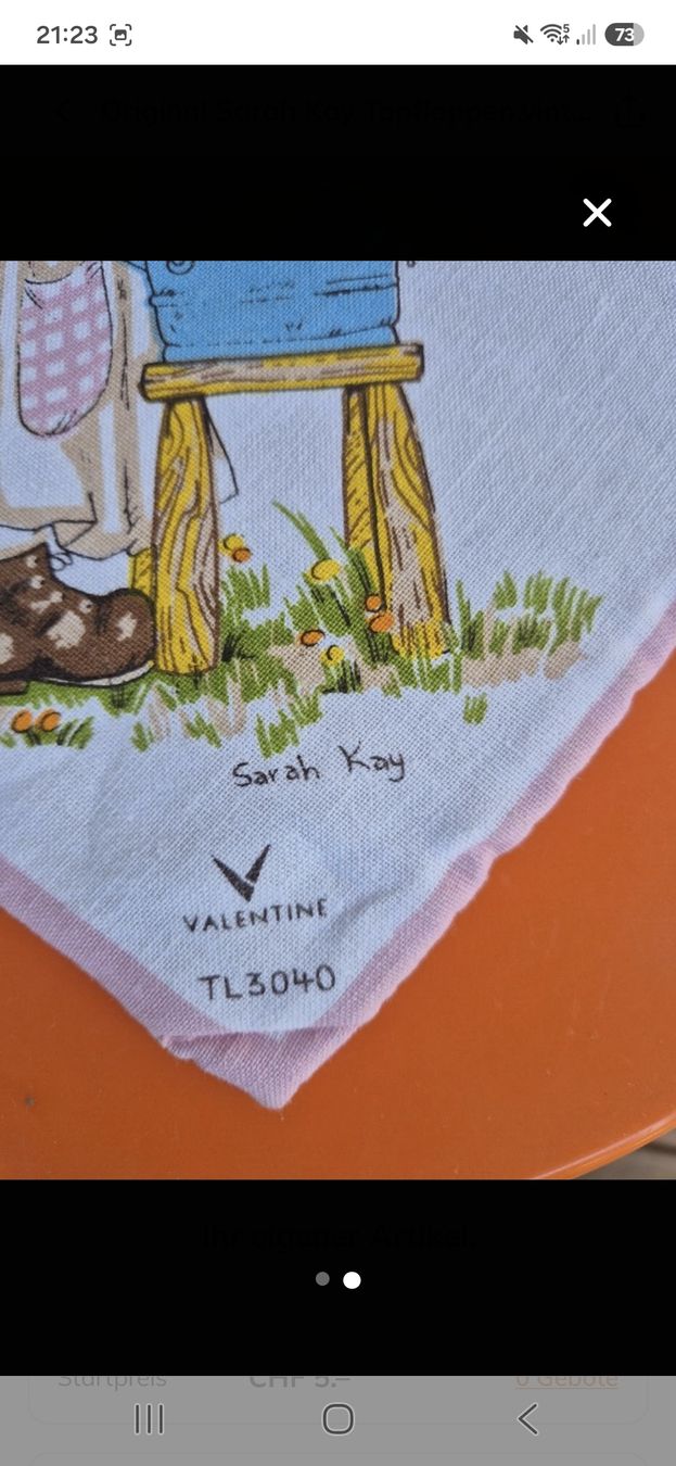 Biancheria da letto: Sarah Kay Topflappen 1mal – Usato da Villmergen venduto da MONCHHICHI 1